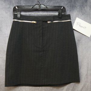 Pinstriped mini skirt
